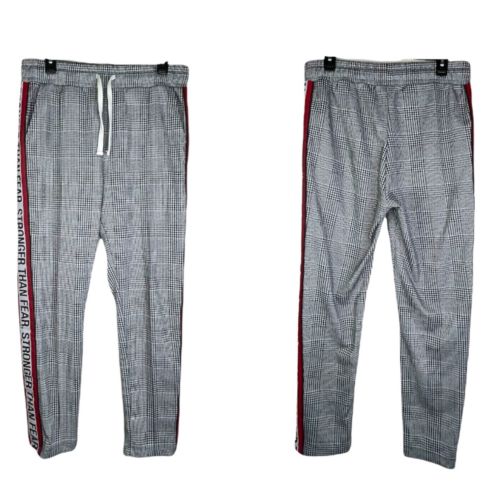 COPY - ZARA Stronger Than Fear wmns Draw string pants size Medium plaid pants